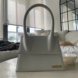 Jacquemus White 'Le Grand Chiquito' Top Handle Bag